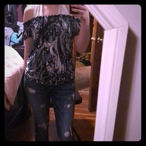 Super cute off the shoulder top